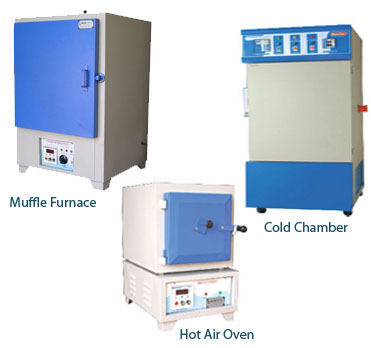 MUFFLE FURNACE / HOT AIR OVEN / COLD CHAMBER